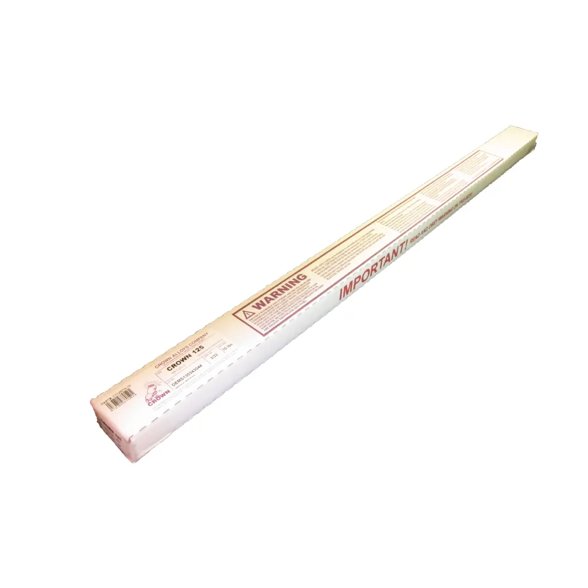 Crown Alloys Crown 125 - 3/32X36" Brazing Rod (10Lb Box) - Ct125/Tn-10 1