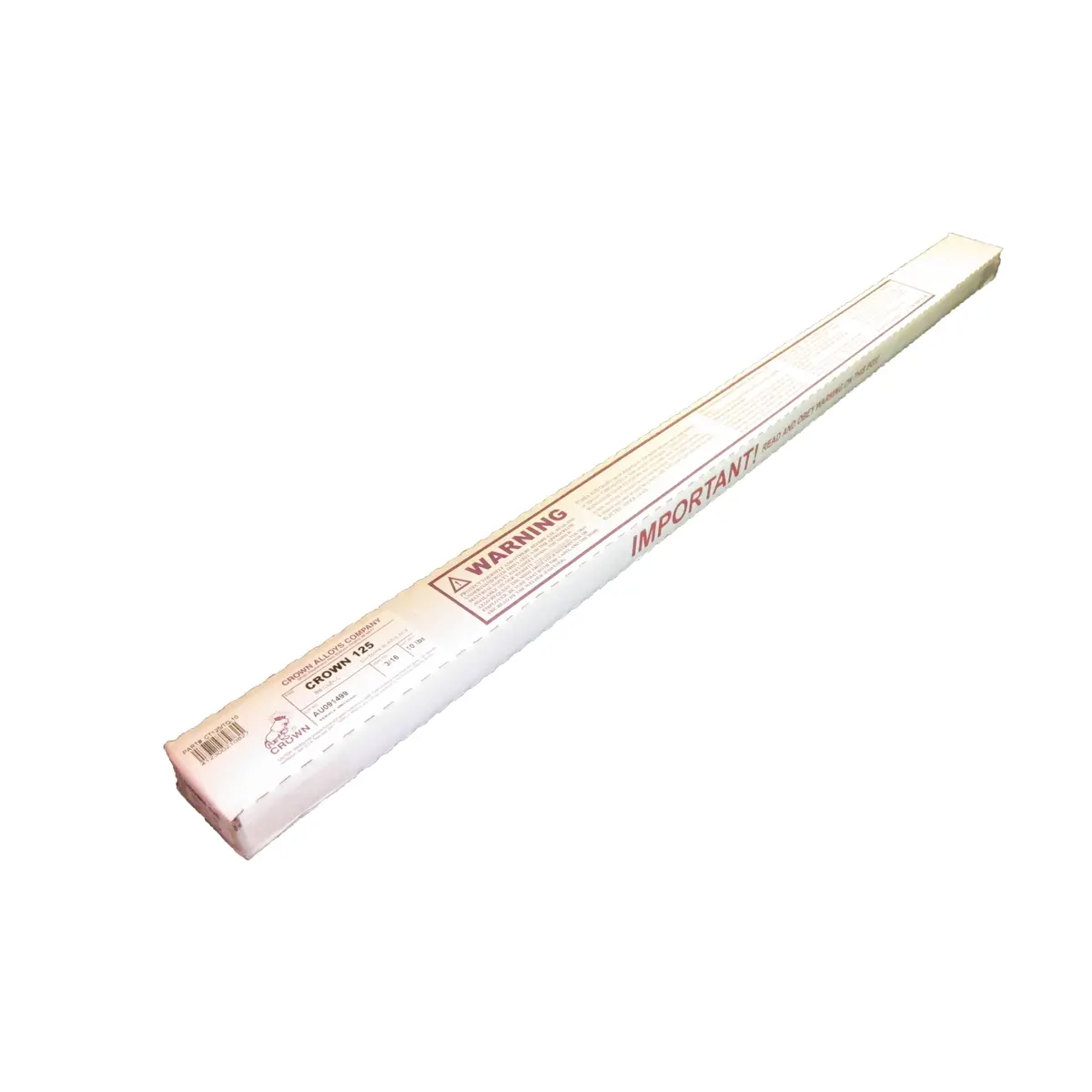 Crown Alloys Crown 125 - 3/16X36" Brazing Rod (10Lb Box) - Ct125/Tq-10 1