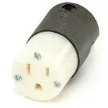 Direct Wire - 110 Vac Hd Straight Blade Recep. End 15A (Fm) - 5269C 1