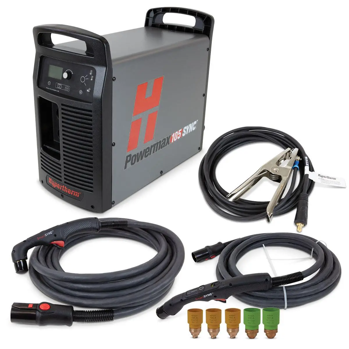Hypertherm Powermax 105 Sync W/ Cpc Port, 75 & 15° Hand Torches 25' - 059634 1
