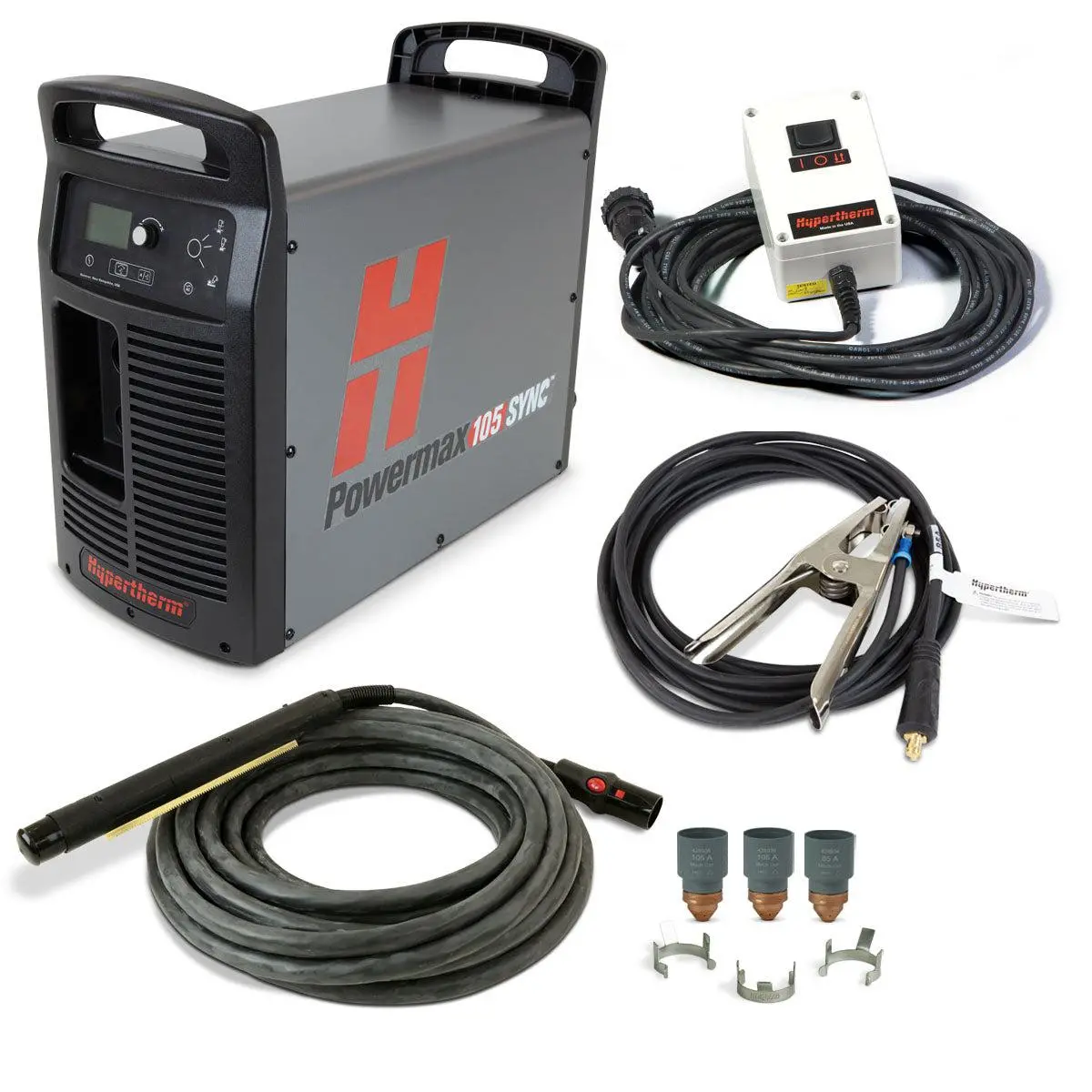 Hypertherm Powermax 105 Sync W/ Cpc, 25' Machine Torch & Remote- 059636 1