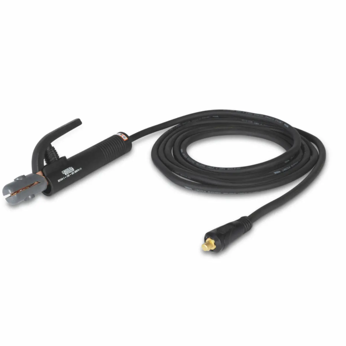 Lincoln 200 Amp Industrial Electrode Holder With Cable And Twist Mate (Dinse 10-25) Connector - K5612-1 1