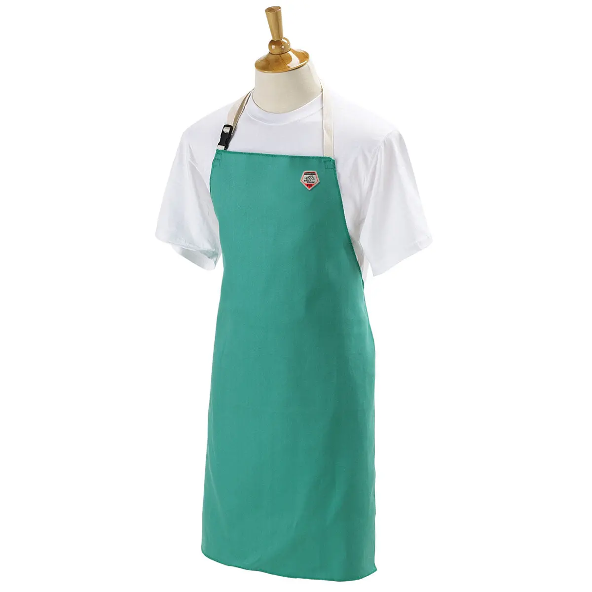 Black Stallion Flame-Resistant Cotton Bib Apron, 36" Length - F9-36A 1