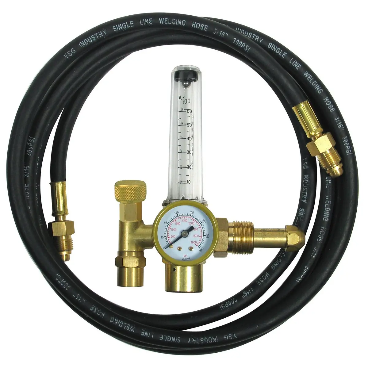 Flame Tech Argon Flow Meter W/Hose Clamshelled - 100-Fl-Ar-60-580H 1