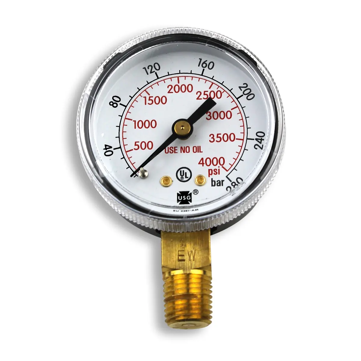 Smith 2" Pressure Gauge, 4000 Psi/Bar - Ga139-03 1
