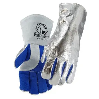Black Stallion Cowhide Welding Glove W/ Aluminized Back - Gs4025-Ab 1