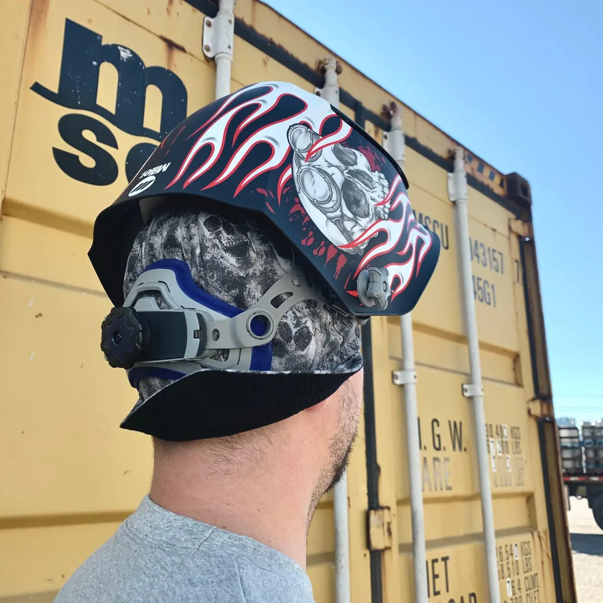 Miller Ghost Skulls 2 Welding Cap 2