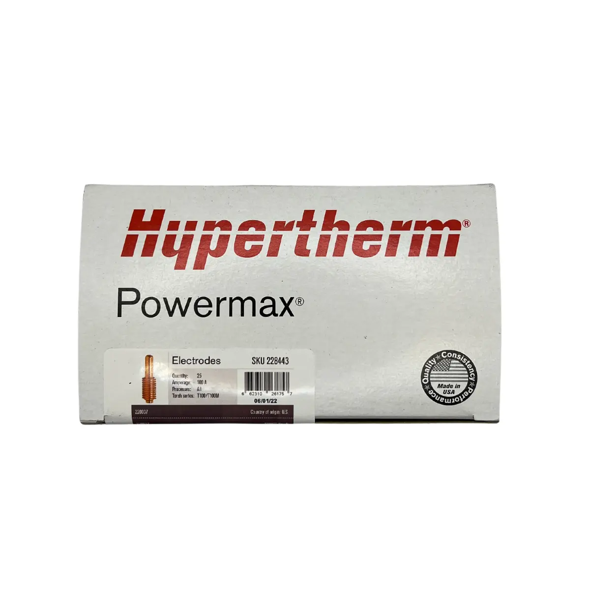 Hypertherm T100 Electrodes, 5/Pk - 220037 2