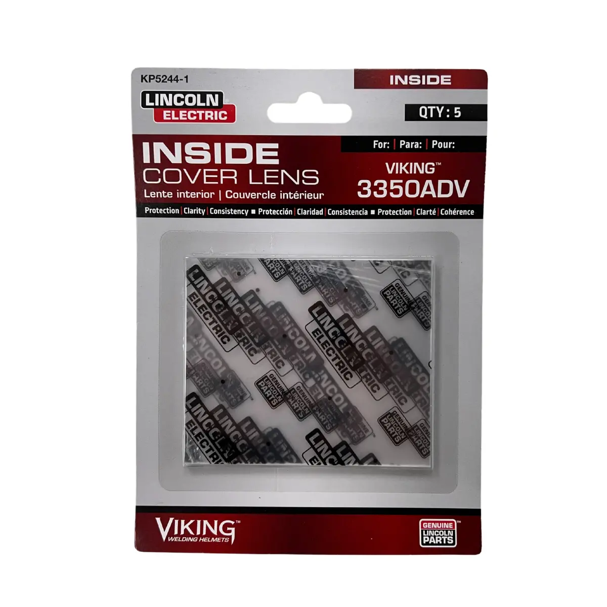 Lincoln Viking 3350 Adv 5/Pk Inside Cover Lens - Kp5244-1 1