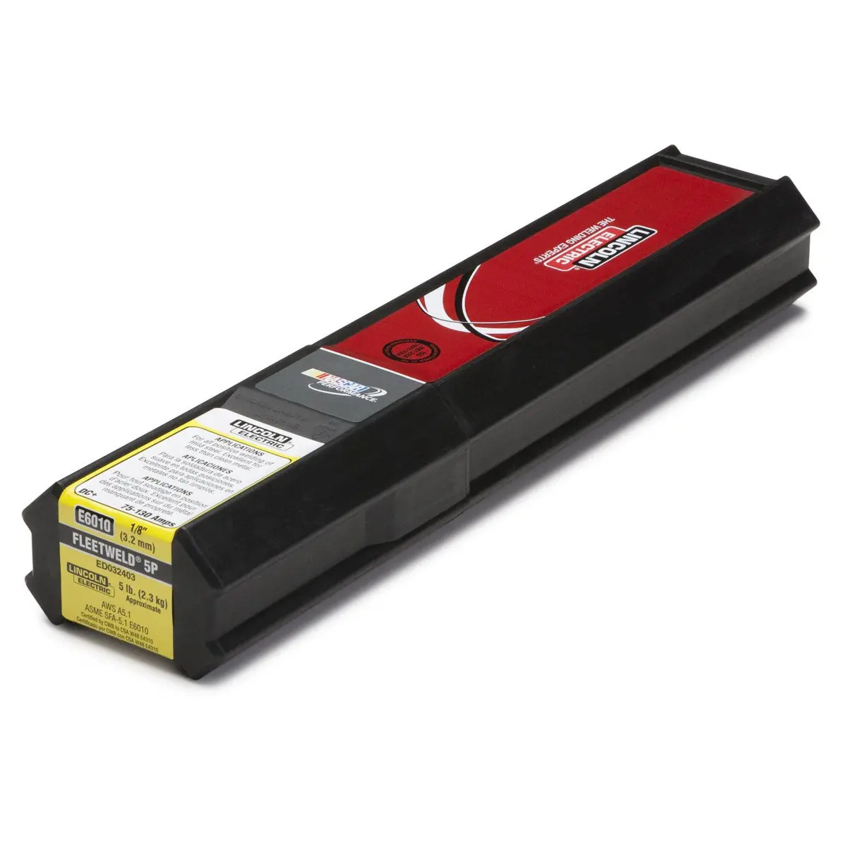 Lincoln Fleetweld 3/32" 5P 6010 Stick Electrodes, 5# - Ed033509 1