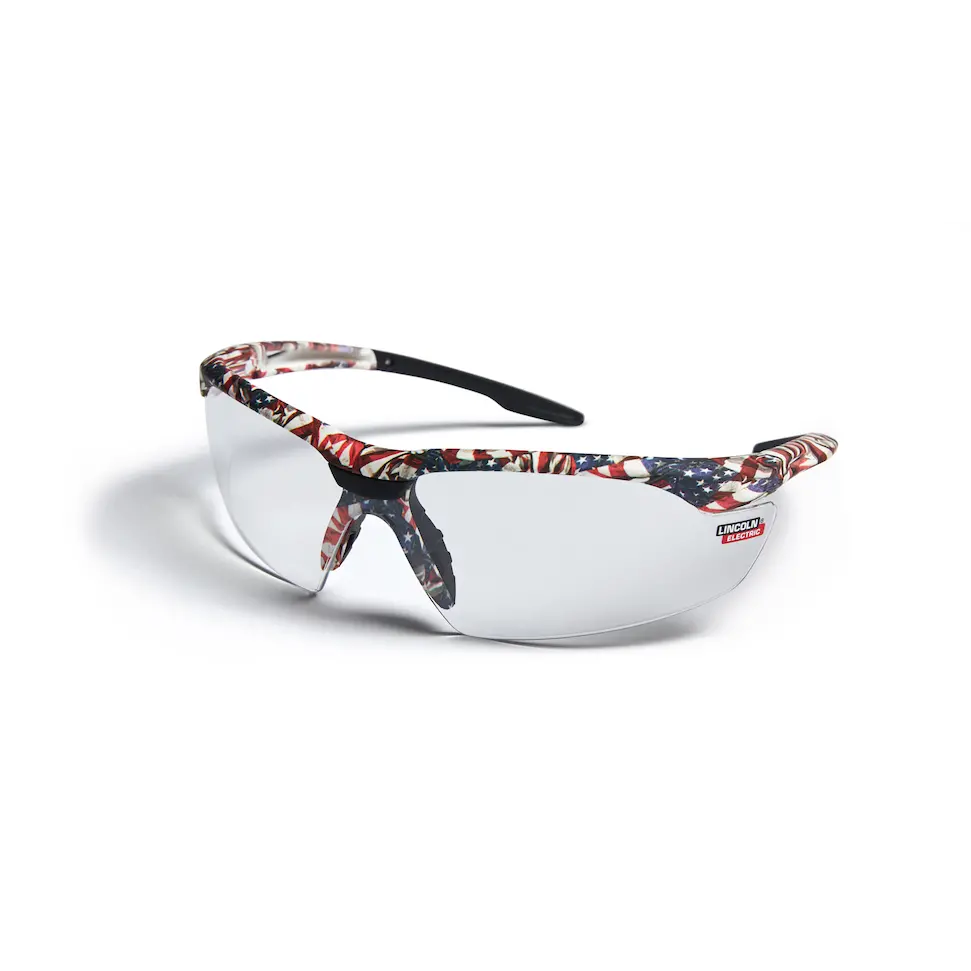 Lincoln Axilux Usa Camo Safety Glasses W/ Anti-Fog/Scratch Lens - K4676-1 1