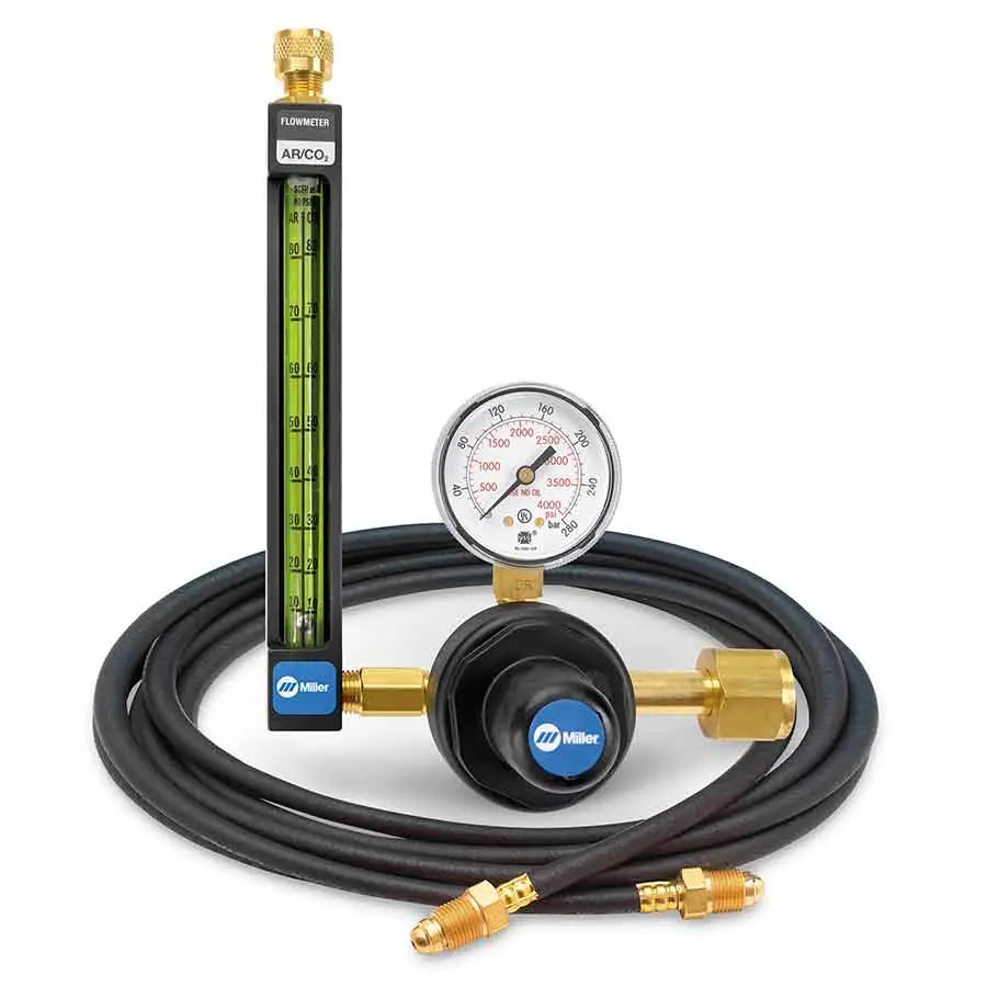 Miller 20 Series 320 Flowmeter Reg W Hose, 80 Psig - 22-80-320-6 1