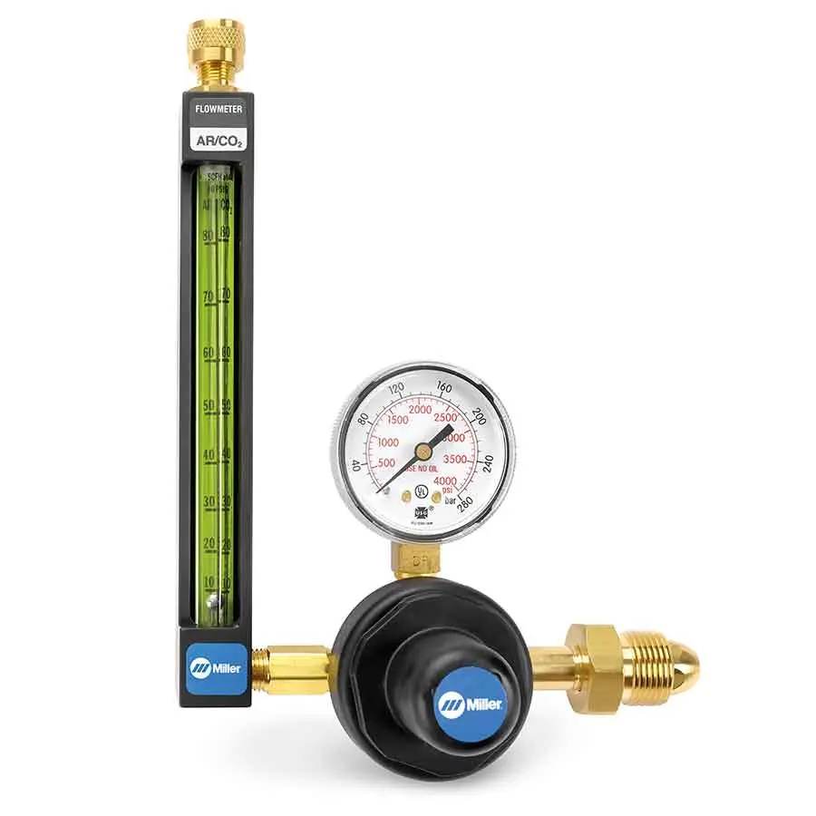 Miller 20 Series Argon/Co2 Flowmeter Reg 80 Psig - 22-80-580 1