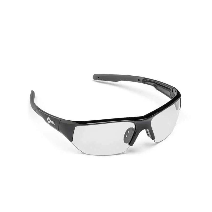 Miller Spatter Black Safety Glasses W/ Clear Lens - 272191 1