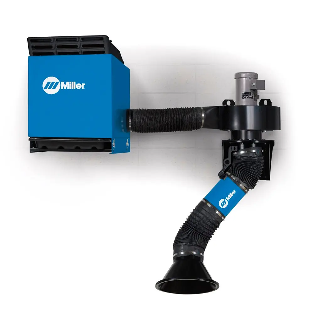 Miller Filtair Swx-S Single Arm Fume Extractor W/ 3-4.5' Telescoping Extraction Arm - 951620 1
