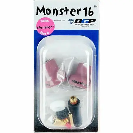 Diamond Ground Monster 16 Tig Nozzle Kit, 3/32" - Mn16-2-332D 1