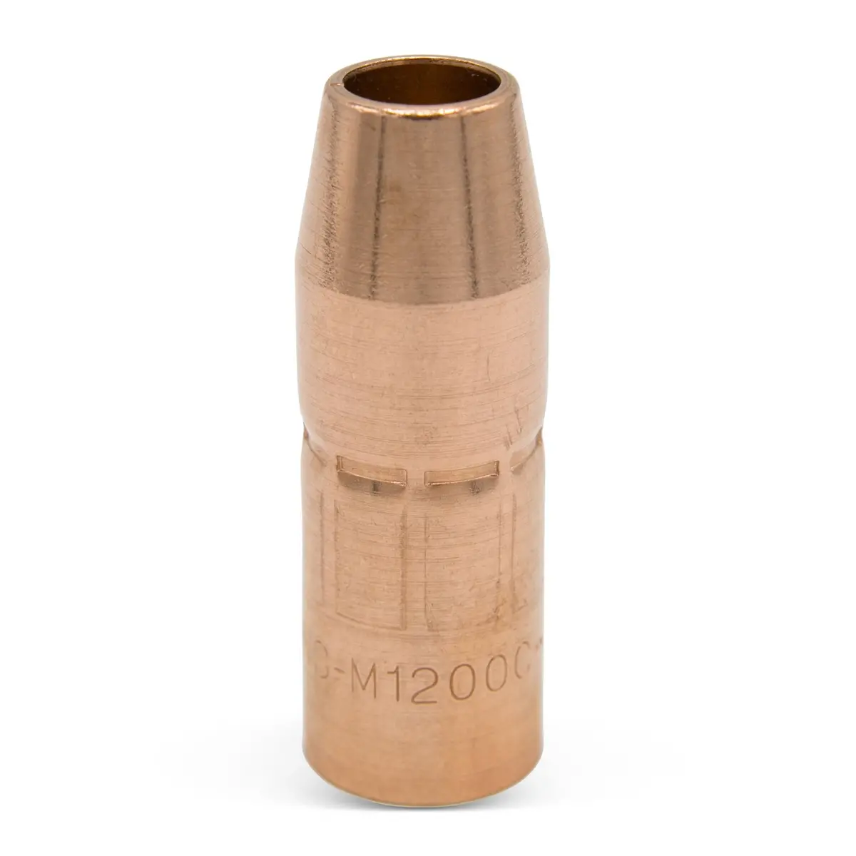Miller Acculock Mdx Thread-On Copper Nozzle, 1/2" Flush -2/Pk Ns-M1200c 1