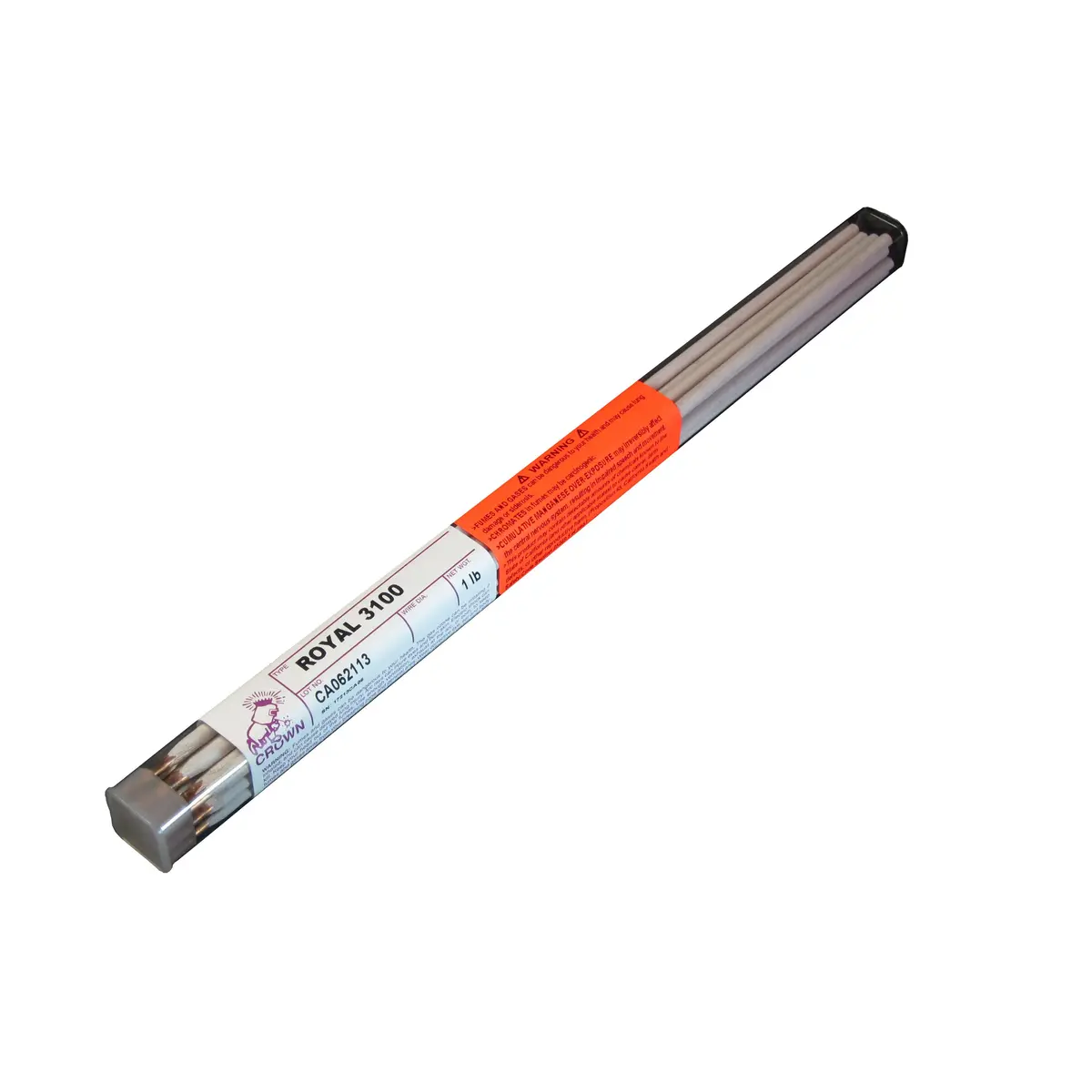 Crown Alloys Royal 3100  - 5/32" Electrode - 1 Lb Tube - Re3100/Ep-Bp 1