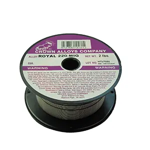 Crown Alloys Royal 220-Mig .045X2# Mig Wire 2Lb Spool - Rs220/1G 1