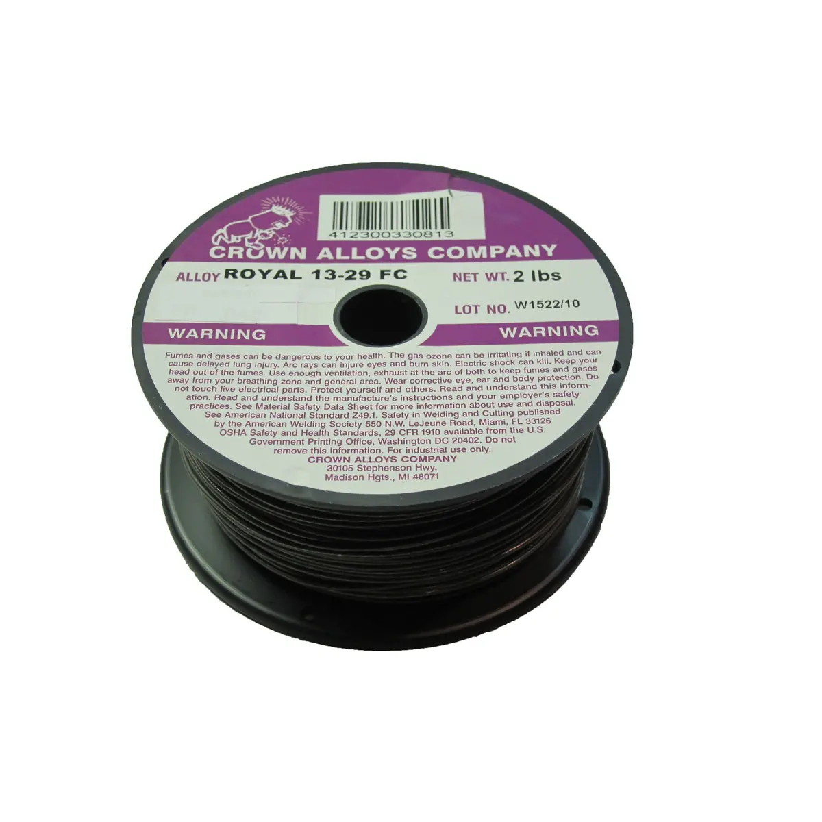 Crown Alloys Royal 13-29 Fc .045 Hard Facing Mig Wire, 2# - Rs1329/1G 1