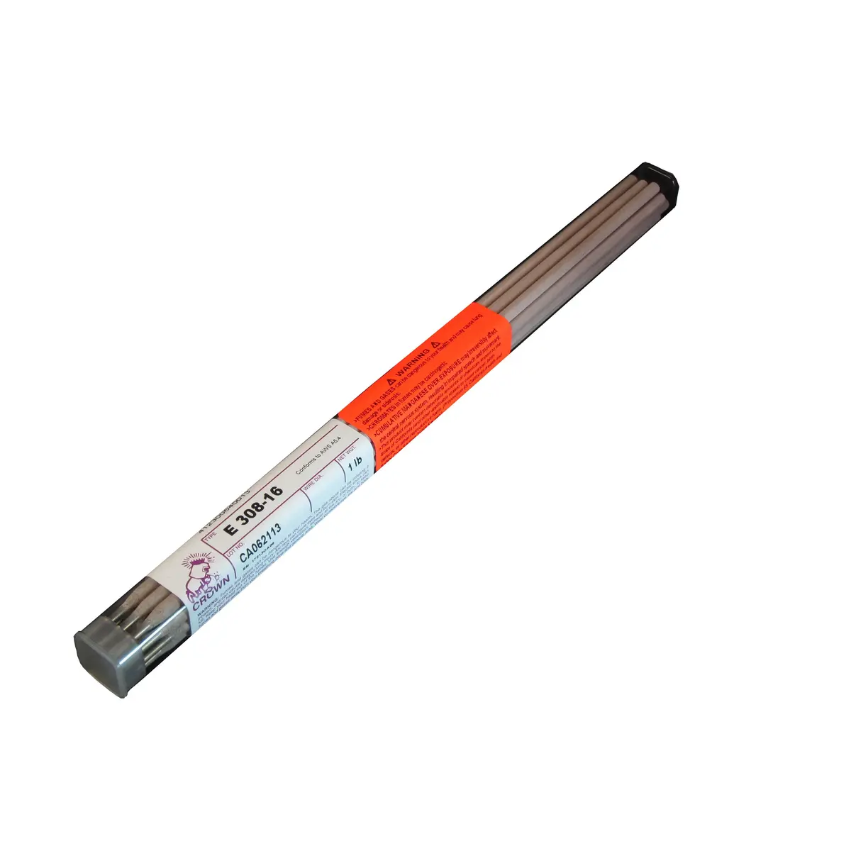 Crown Alloys E 308-16  - 3/32" Electrode - 1 Lb Tube - Se308/En-Bp 1