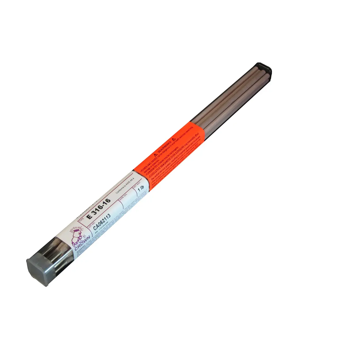 Crown Alloys E 316-16  - 3/32" Electrode - 1 Lb Tube - Se316/En-Bp 1