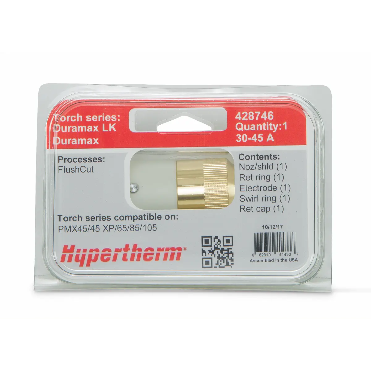 Hypertherm Powermax 45A Flushcut Starter Consumable Kit - 428746 2