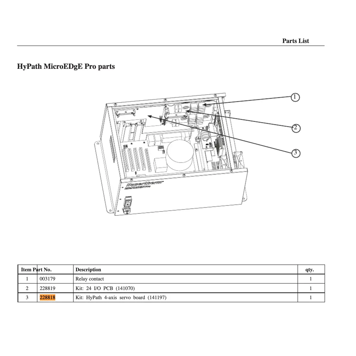 Hypertherm Kit:Microedge Pro Pcb Assembly Mode-Cnc 4 Axis Servo - 228818 1