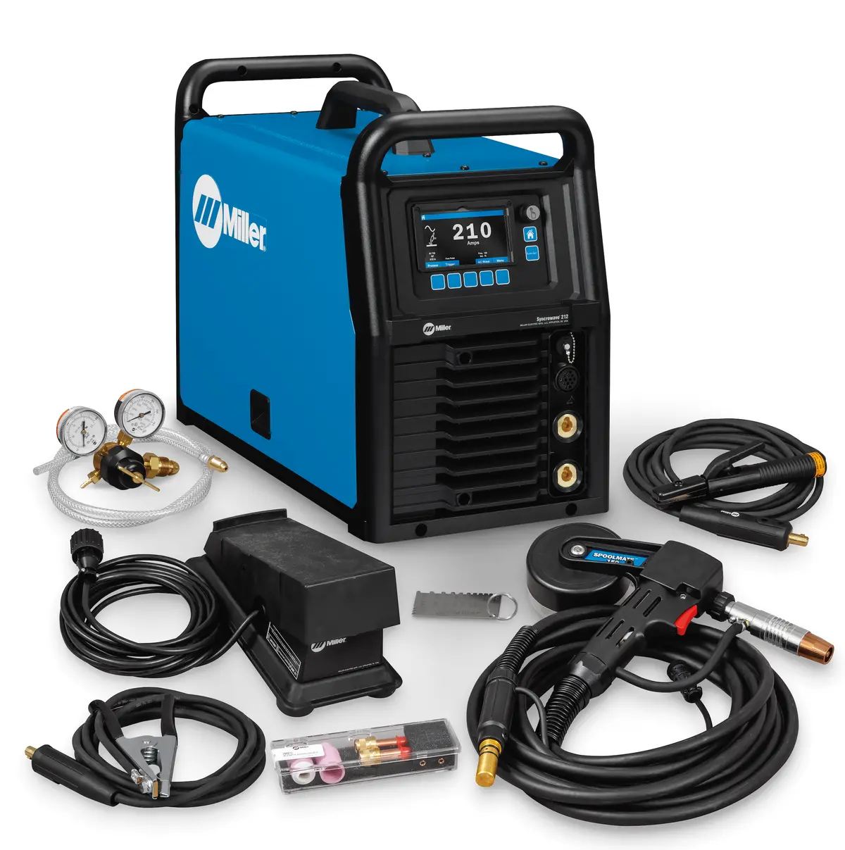 Miller Syncrowave 212 Ac/Dc Air Cooled Tig Welder With Spool Gun - 951000200 1