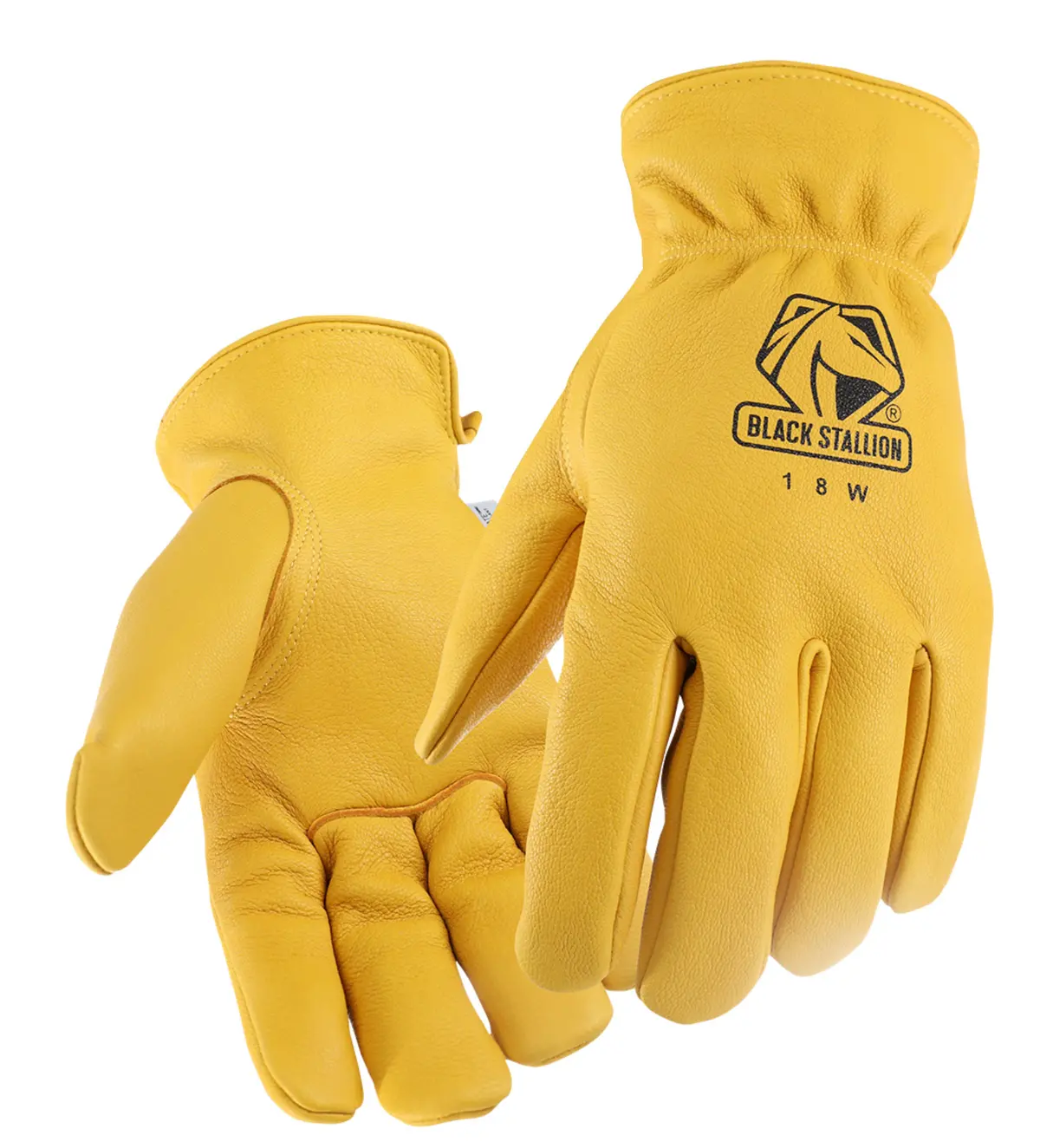 Black Stallion Premium Grain Deerskin Winter Drivers Glove - 18W 1