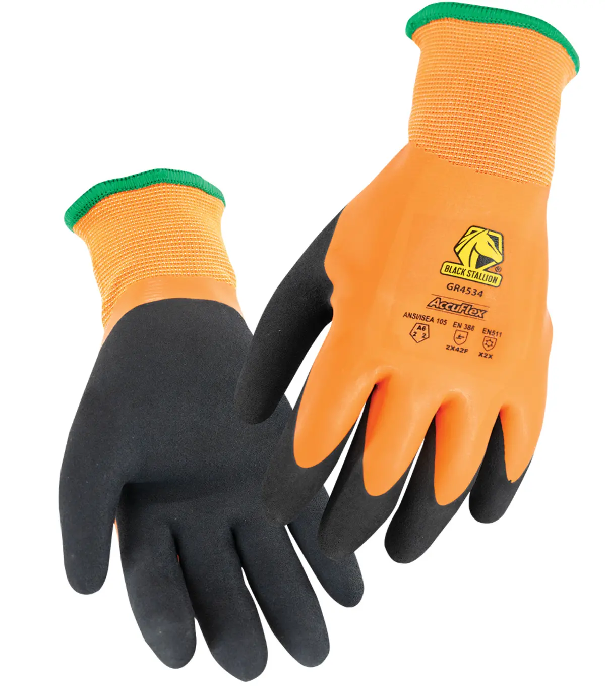 Black Stallion Accuflex Cut Level A6 Double Latex Terry-Lined Knit Gloves 12/Pk - Gr4534-Ob 1