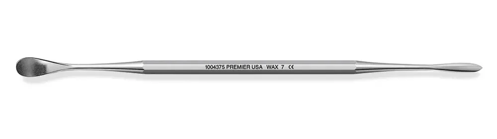 Premier #7 Double End Wax Spatula With Octagon Handle 1