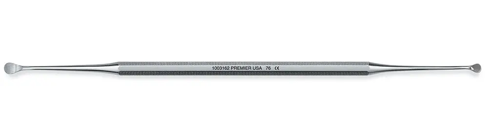 Premier Lucas Alveolar #76 Double End Surgical Curette With Light Touch Octagon 1