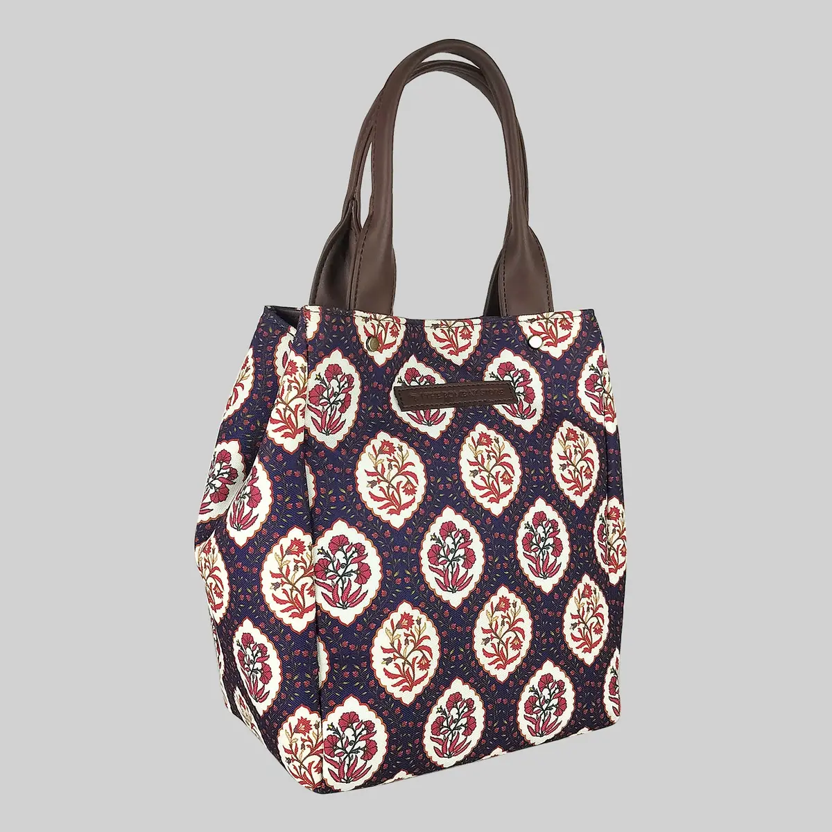 Mughal Floral Poly Canvas Lunch Bag 2