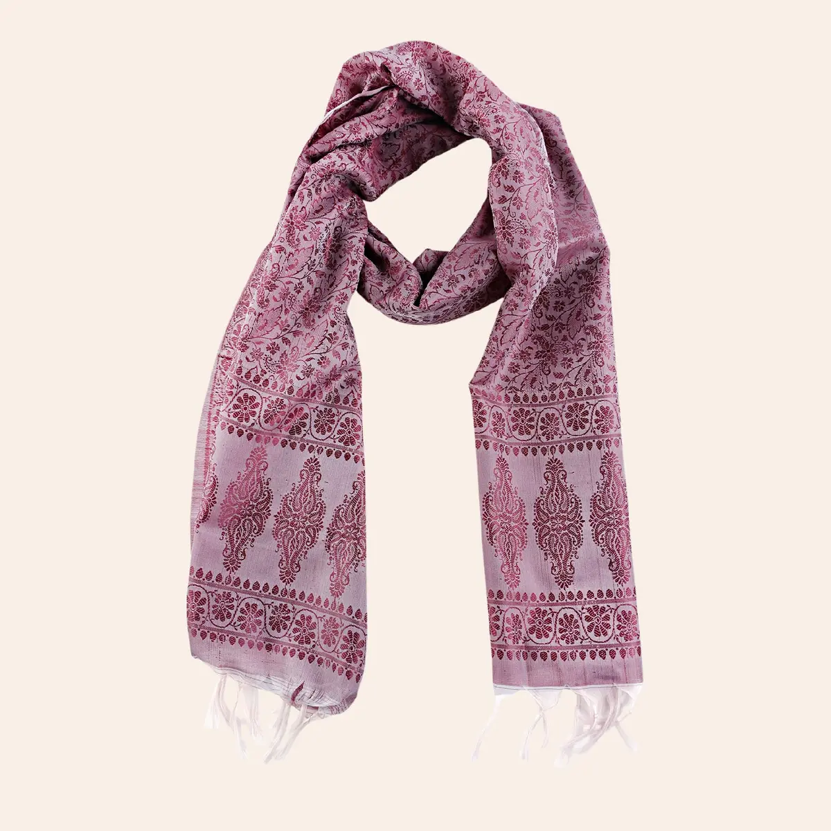 Stole In Varanasi Silk (Assorted Design) 1