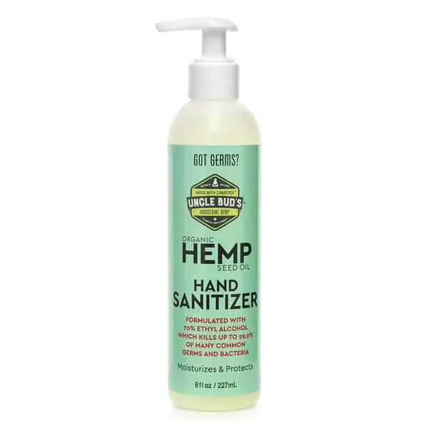 Uncle Buds Organic Hemp Seed Oil Sanitizer (8 Fl Oz) - Hs107h 1