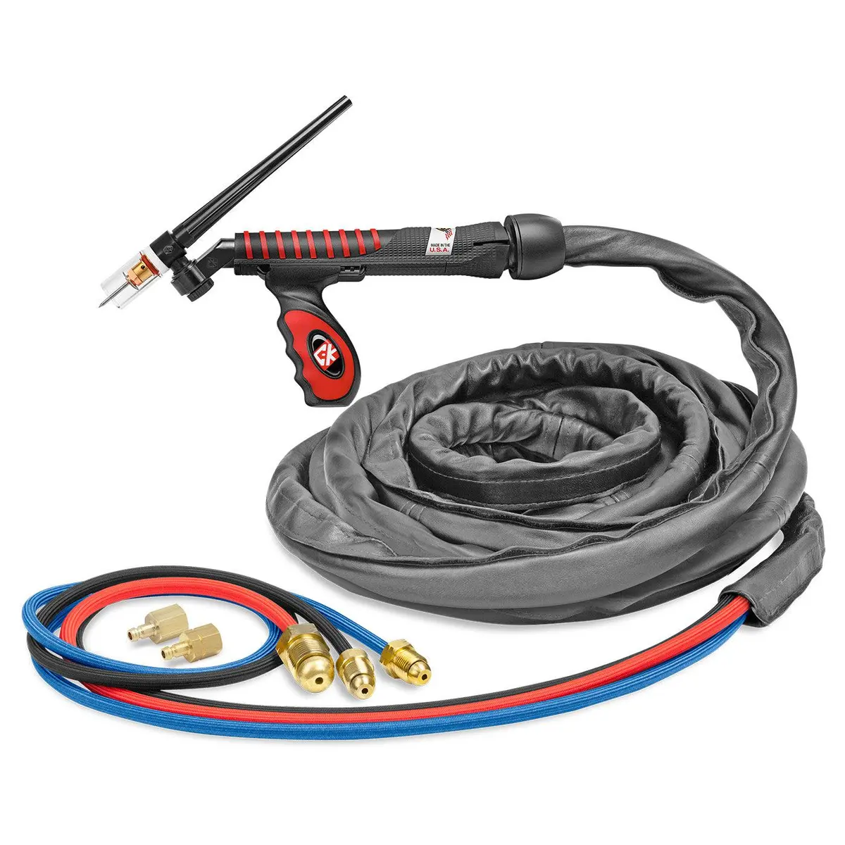 Ck Worldwide Ultratig Flex-Loc 230 Amp Water-Cooled Tig Torch W/ Superflex Cable 1