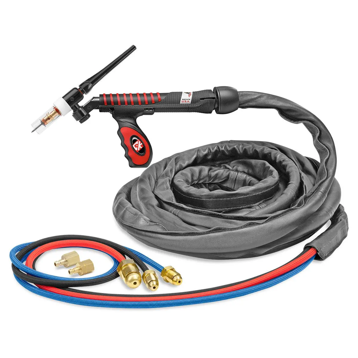 Ck Worldwide Ultratig Flex-Loc 250 Amp Tig Torch W/ Superflex Cable 1