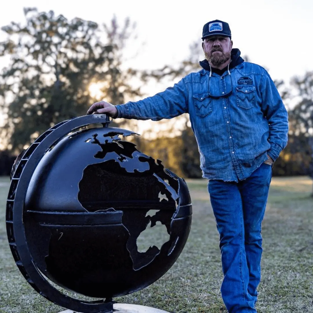 Spinning Globe Fire Pit 1