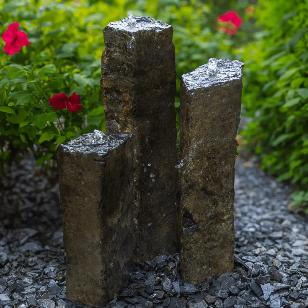 Tall Natural Top Real Basalt Three Pack Complete Kit- 20", 27", 35" 1