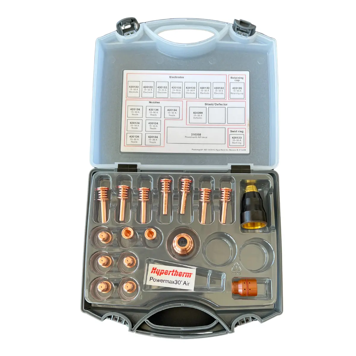 Hypertherm Powermax30 Air Handheld Cutting Consumable Kit - 851462 1