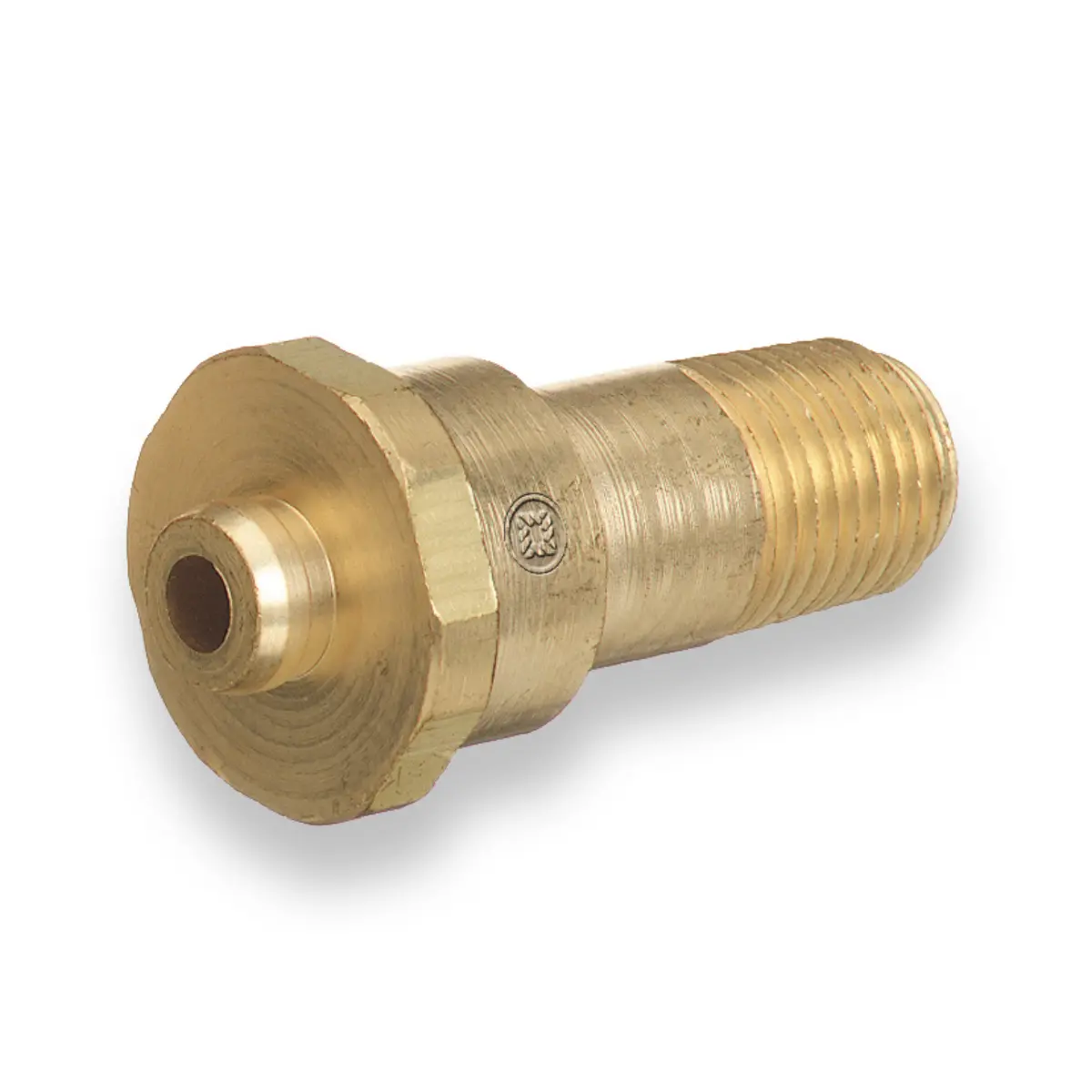 Western Brass Nipple: 1/4" Npt, 1 3/4" Long, Cga-660 - 603 1