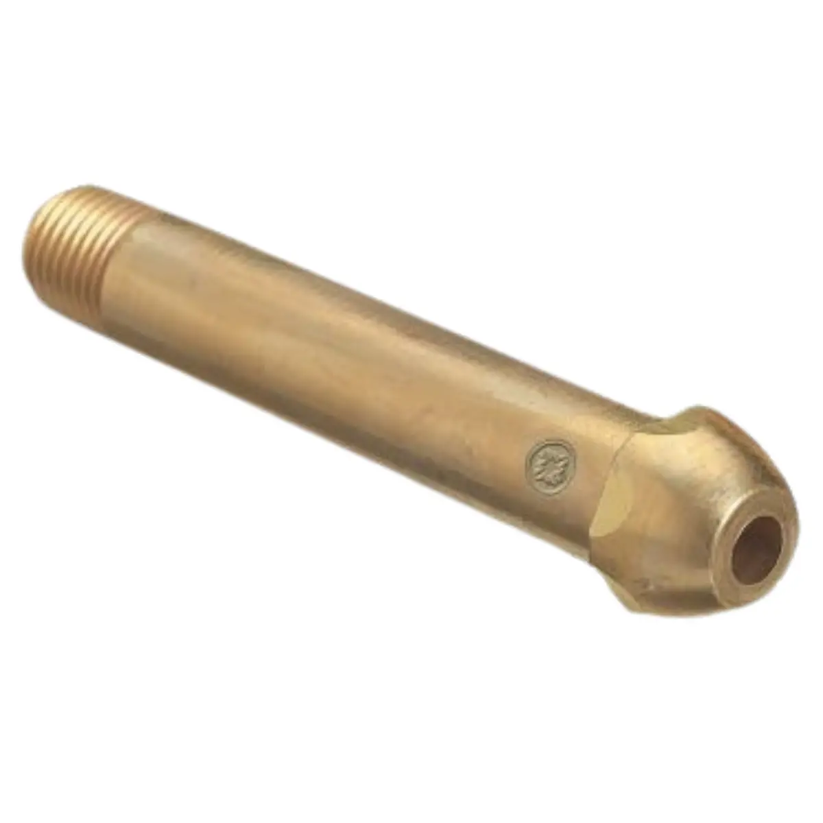 Western Brass Nipple: 1/4" Npt, 2" Long, Cga-320 - Co-3 1