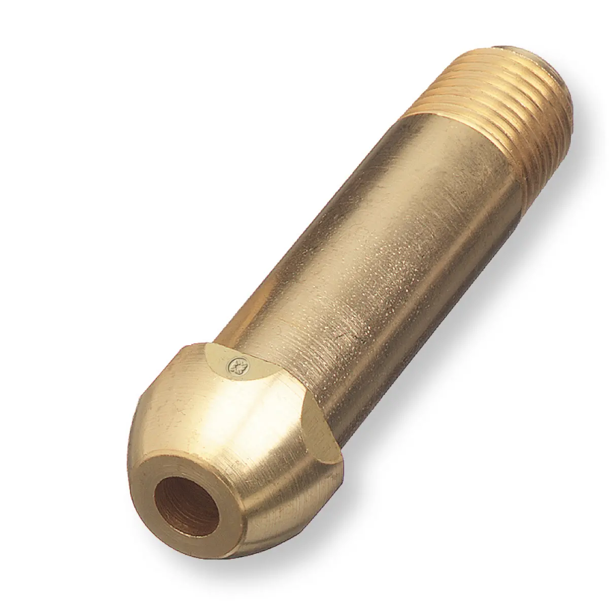 Western Brass Nipple: Recessed 5/16" Od Cga-580/510/500/590 - 15-8M2 1
