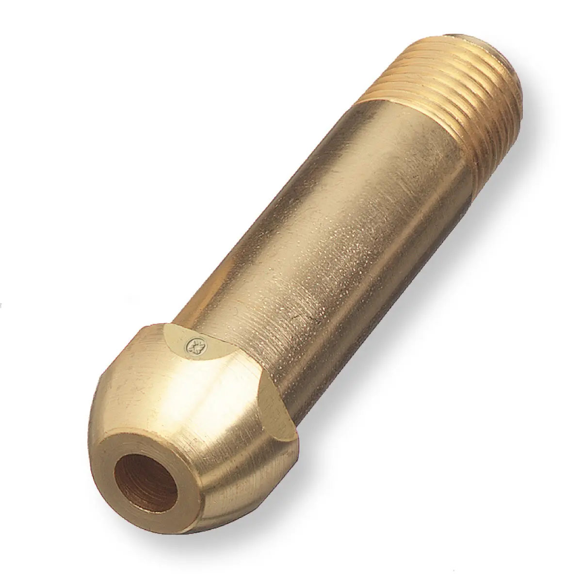 Western Brass Nipple: 1/4" Npt, 4 1/2" Long, Cga-590 - 15-11 1