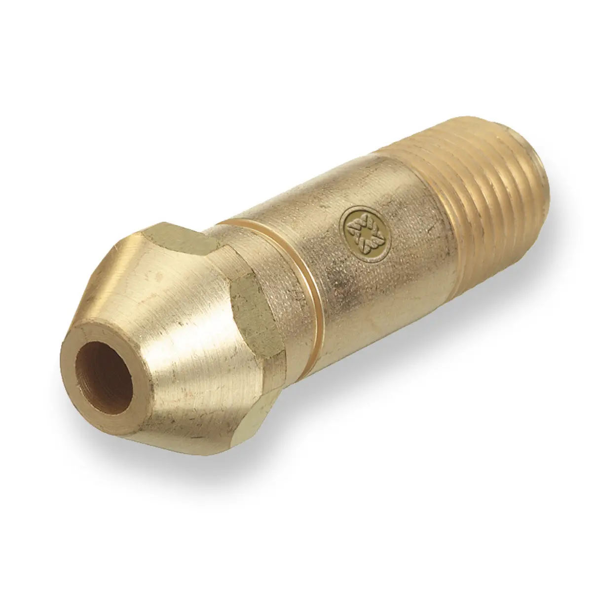 Western Brass Nipple: 1/4" Npt, 2 1/2" Long, Cga-300 - 16-8 1