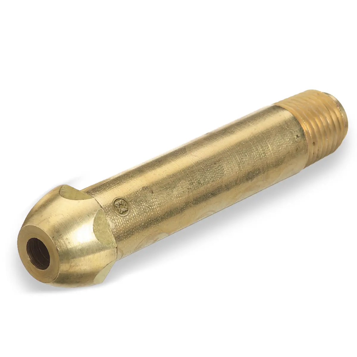 Western Brass Nipple Hnd-Tght Recess. 1/4" Soft Tip Cga-510 - 615-8M1t 1