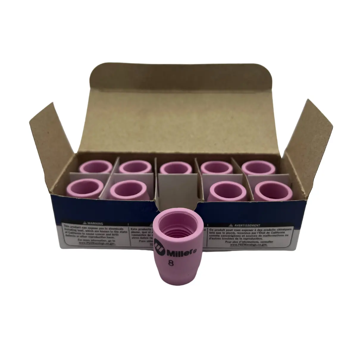 Weldcraft Alumina Cup, #8 (1/2"), 10/Pk - 53N61s 1