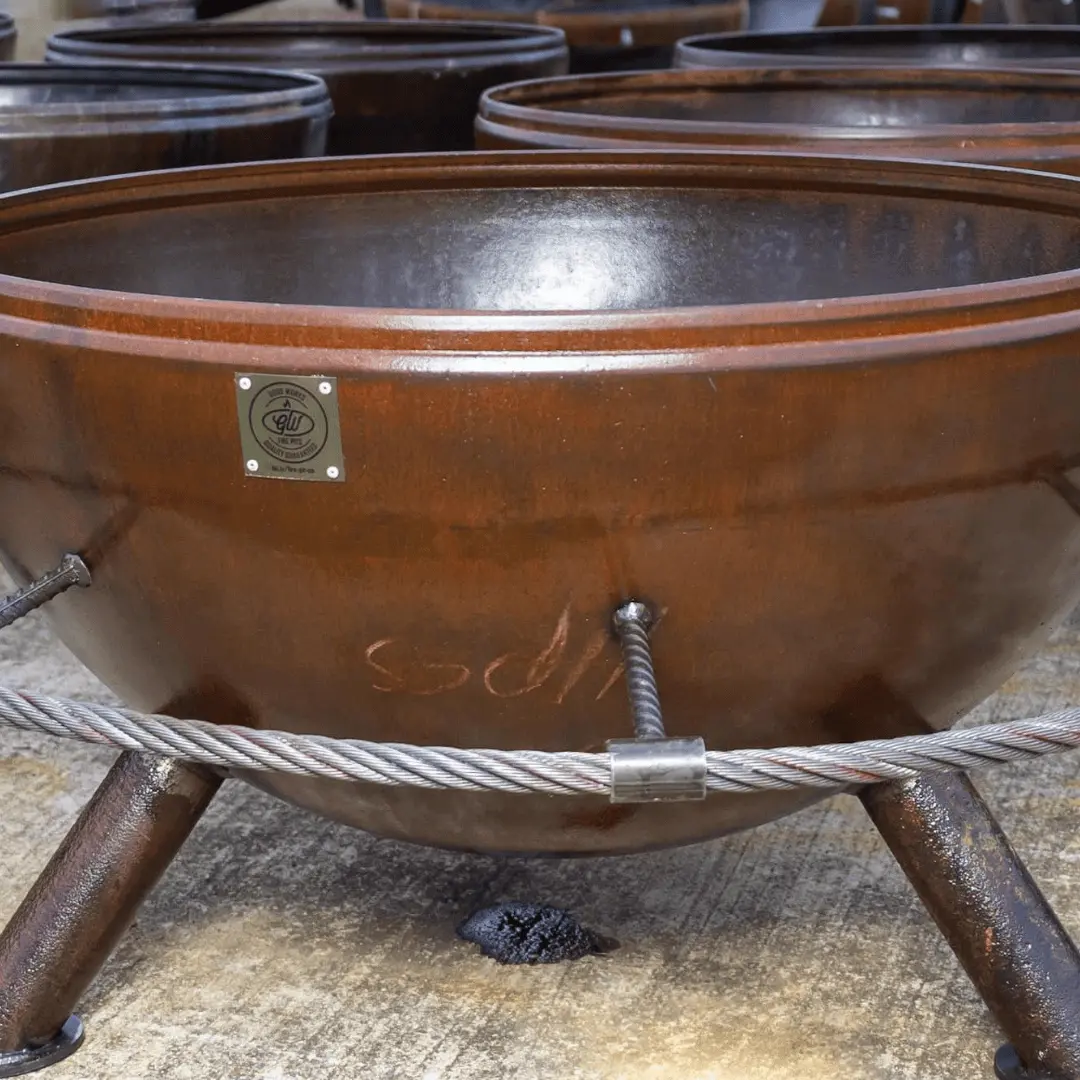 30" Good Works Carbon Steel Fire Pit W/ Footrest - 100% Usa Made 1