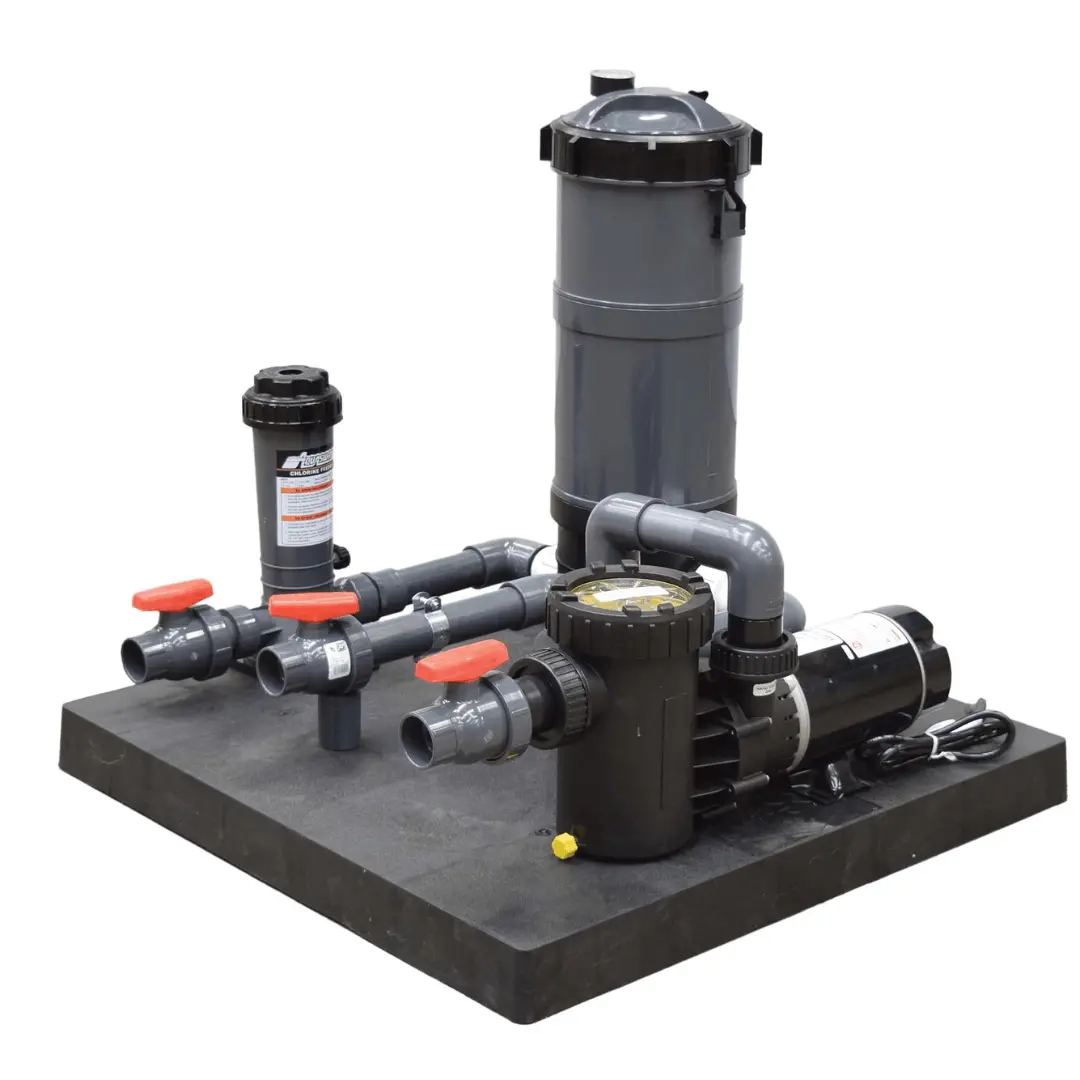 Medium Skid Mount Cartridge System – 1.5 Hp Pump With Cartridge Filter And Chlorinator 1